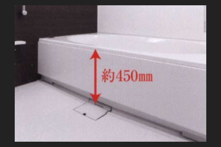 シティテラス川崎鈴木町ガーデンズ・グランドシーズンズの低床型ユニットバス