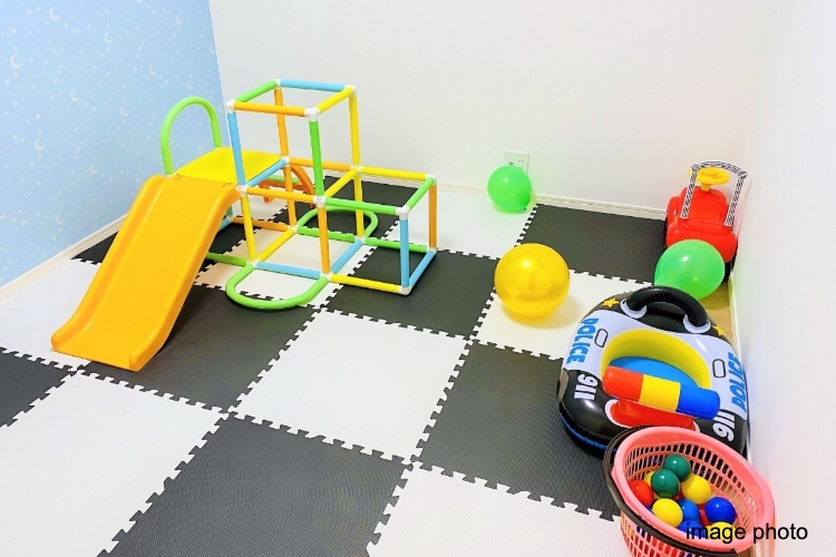 シティテラス川崎鈴木町グランドシーズンズのペアレンツサロン兼キッズルームイメージ図